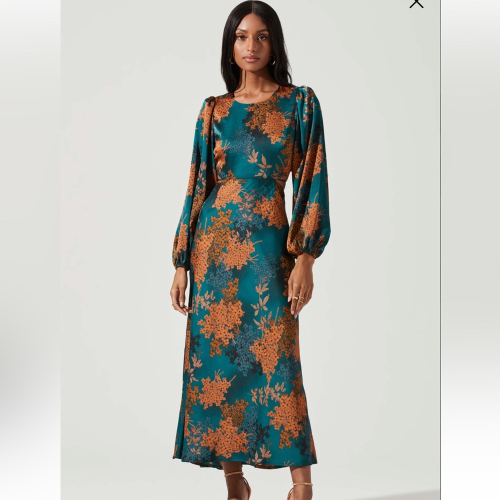 Quinn Floral Cutout Midi Dress